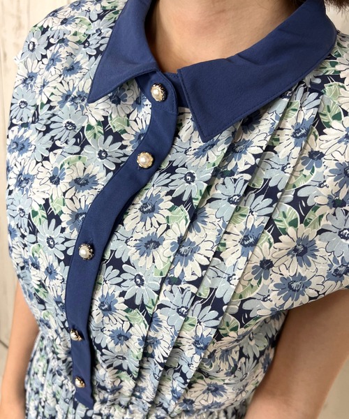 paravion（パラビオン）の「レトロフラワーNSワンピース（ワンピース・レディース・イエロー/ブルー・ONESIZE）」の13枚目の写真