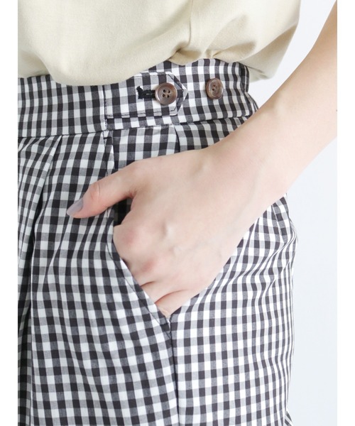 Lugnoncure（ルノンキュール）の「【BRING Material】タブ付パンツ（その他パンツ・レディース・ブルー/ベージュ/ブラック・ﾌﾘ-）」の8枚目の写真