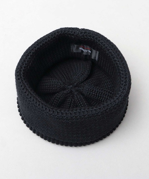 Mr.COVER（ミスターカバー）の「日本製 抗菌防臭 オーガニックコットン 矢振り編み×畔編み 切り替え編み ワイドロールニットキャップ（ニットキャップ/ビーニー・メンズ・ブラック/ブラウン/グレー/アーミー/ネイビー/オレンジ/オフホワイト/グリーン系その他・FREE）」の11枚目の写真