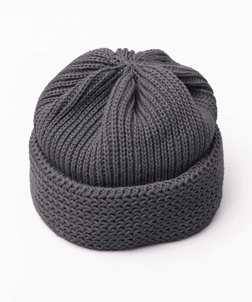Mr.COVER（ミスターカバー）の「日本製 抗菌防臭 オーガニックコットン 矢振り編み×畔編み 切り替え編み ワイドロールニットキャップ（ニットキャップ/ビーニー・メンズ・ブラック/ブラウン/グレー/アーミー/ネイビー/オレンジ/オフホワイト/グリーン系その他・FREE）」の17枚目の写真