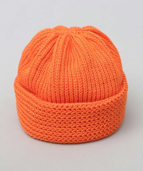 Mr.COVER（ミスターカバー）の「日本製 抗菌防臭 オーガニックコットン 矢振り編み×畔編み 切り替え編み ワイドロールニットキャップ（ニットキャップ/ビーニー・メンズ・ブラック/ブラウン/グレー/アーミー/ネイビー/オレンジ/オフホワイト/グリーン系その他・FREE）」の22枚目の写真