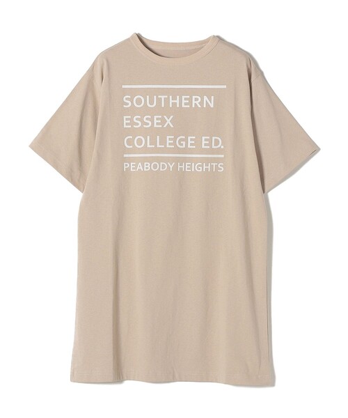 SHIPS（シップス）の「【SHIPS別注】Goodwear Aラインチュニック◆（Tシャツ/カットソー・レディース・チャコールグレー/ライトホワイト/ベージュ/グリーン・ONE SIZE）」の9枚目の写真