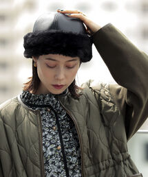 Ray BEAMS | Ray BEAMS / フェイクレザー ロール キャップ(キャップ)