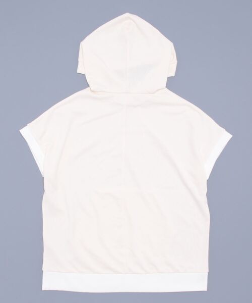 leswel（レスウェル）の「【M～5L 大きいサイズ】ロゴ入り チュニック パーカー（Tシャツ/カットソー・レディース・チャコールグレー/ラベンダー/クリーム・M/4L/3L/LL/L/5L）」の21枚目の写真