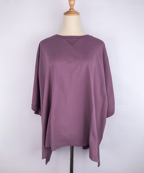grn（ジーアールエヌ）の「［grn ジーアールエヌ］U.S.COTTON "MAINICHI TEE" 米綿天竺 半袖 ワイドTシャツ【SOLID/TIE-DYE】（Tシャツ/カットソー・レディース・ライトグリーン/グレー系その他/ホワイト/イエロー系その他/ライトブルー/スモークグレー/ブルー系その他/ベージュ/ラベンダー・FREE）」の8枚目の写真
