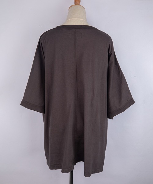grn（ジーアールエヌ）の「［grn ジーアールエヌ］U.S.COTTON "MAINICHI TEE" 米綿天竺 半袖 ワイドTシャツ【SOLID/TIE-DYE】（Tシャツ/カットソー・レディース・ライトグリーン/グレー系その他/ホワイト/イエロー系その他/ライトブルー/スモークグレー/ブルー系その他/ベージュ/ラベンダー・FREE）」の12枚目の写真