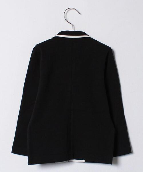 agnes b.（アニエスベー）の「J630 E VESTE キッズ ジャケット（テーラードジャケット・キッズ・ブラック・8YEAR/10YEAR/12YEAR/6YEAR）」の2枚目の写真