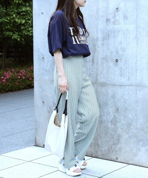 HONEYSUCKLE ROSE(ハニーサックルローズ)の「【HONEYSUCKLE ROSE】リッチモンドロゴTシャツ(Tシャツ/カットソー・レディース・グリーン/ホワイト/ネイビー・L/M)」の8枚目の写真