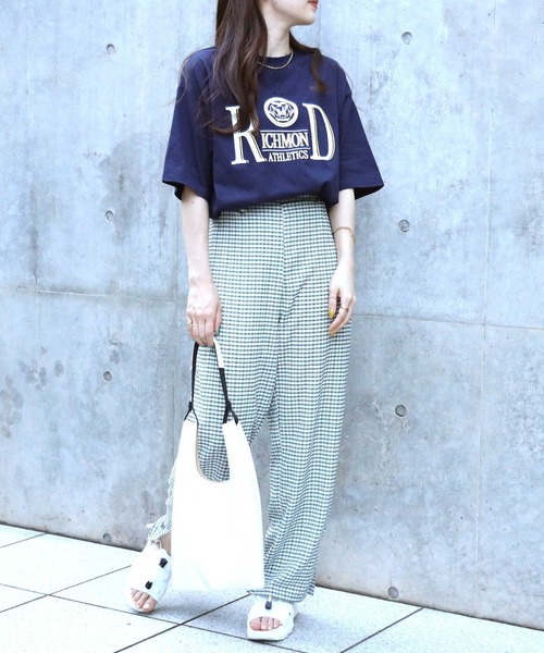 HONEYSUCKLE ROSE(ハニーサックルローズ)の「【HONEYSUCKLE ROSE】リッチモンドロゴTシャツ(Tシャツ/カットソー・レディース・グリーン/ホワイト/ネイビー・L/M)」の10枚目の写真