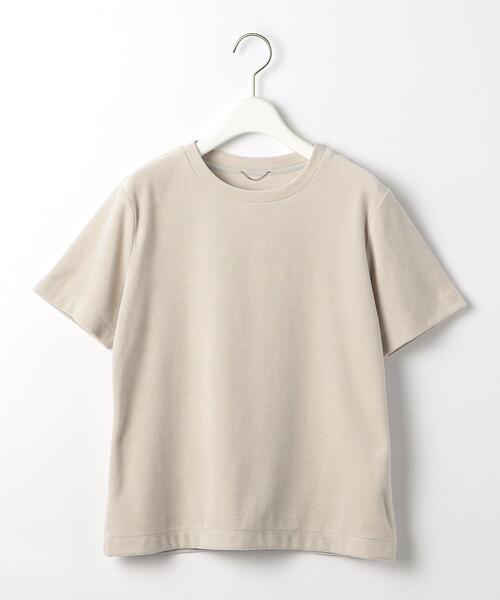 green label relaxing(グリーンレーベルリラクシング)の「<CO PROJECT>ソフトベロア Tシャツ(Tシャツ/カットソー・レディース・ネイビー/ナチュラル/オレンジ系その他・FREE)」の20枚目の写真