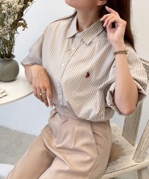 U.S. POLO ASSN. | ∴WEGO by こーせ/【ZOZOTOWN限定】USPOLO 5分袖BIGシャツ(シャツ/ブラウス)