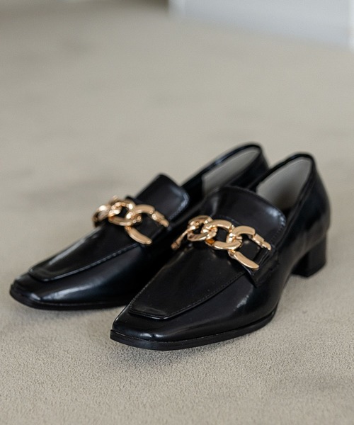 Andemiu（アンデミュウ）の「ビットローファー352109（ローファー・レディース・オフホワイト/ブラック・S/M/L）」の11枚目の写真