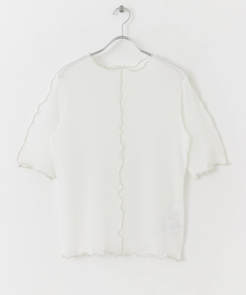 SENSE OF PLACE by URBAN RESEARCH(センスオブプレイスバイアーバンリサーチ)の「チュールトップ(5分袖)(Tシャツ/カットソー・レディース・グリーン/ピンク/アイボリー・ONE)」の14枚目の写真