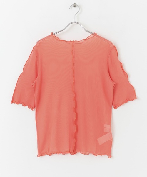 SENSE OF PLACE by URBAN RESEARCH(センスオブプレイスバイアーバンリサーチ)の「チュールトップ(5分袖)(Tシャツ/カットソー・レディース・グリーン/ピンク/アイボリー・ONE)」の15枚目の写真