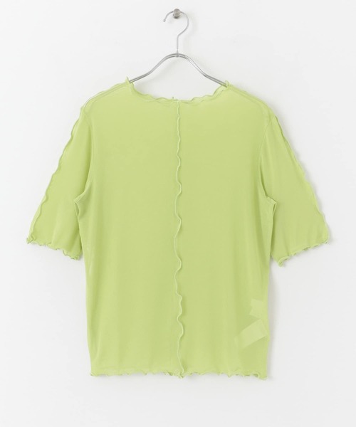 SENSE OF PLACE by URBAN RESEARCH(センスオブプレイスバイアーバンリサーチ)の「チュールトップ(5分袖)(Tシャツ/カットソー・レディース・グリーン/ピンク/アイボリー・ONE)」の16枚目の写真