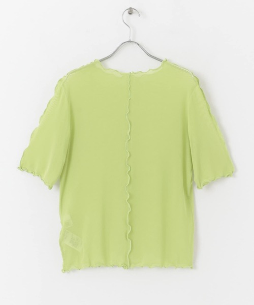 SENSE OF PLACE by URBAN RESEARCH(センスオブプレイスバイアーバンリサーチ)の「チュールトップ(5分袖)(Tシャツ/カットソー・レディース・グリーン/ピンク/アイボリー・ONE)」の17枚目の写真