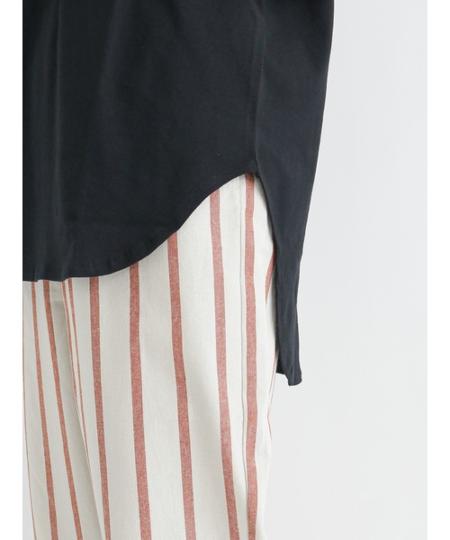 Lugnoncure（ルノンキュール）の「刺繍ロゴTシャツ（Tシャツ/カットソー・レディース・ブラック/ベージュ/オフホワイト/サックスブルー・ﾌﾘ-）」の20枚目の写真