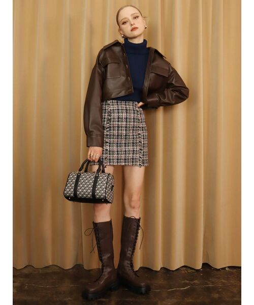 EVRIS（エヴリス）の「ERモノグラムボストンバッグ（ボストンバッグ・レディース・ブラック/ブラウン/グリーン・FREE）」の12枚目の写真