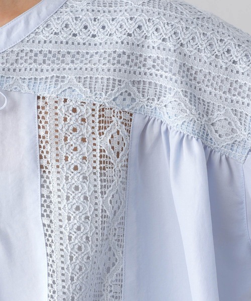 LEPSIM(レプシィム)の「レースブラウス 298970(シャツ/ブラウス・レディース・ブラック/オフホワイト/ブルー・FREE)」の21枚目の写真