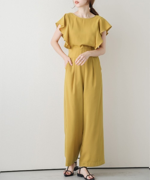 SUGAR BISKET（シュガービスケット）の「2wayトップスセットアップ（セットアップ・レディース・スモークピンク/グリーン系その他/サンドベージュ/マスタード/ブラック・M/L）」の4枚目の写真