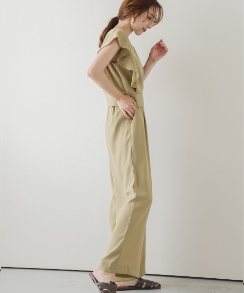 SUGAR BISKET（シュガービスケット）の「2wayトップスセットアップ（セットアップ・レディース・スモークピンク/グリーン系その他/サンドベージュ/マスタード/ブラック・M/L）」の17枚目の写真