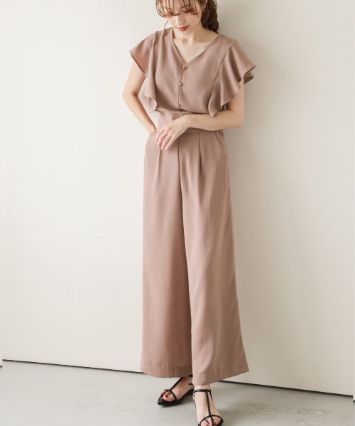 SUGAR BISKET（シュガービスケット）の「2wayトップスセットアップ（セットアップ・レディース・スモークピンク/グリーン系その他/サンドベージュ/マスタード/ブラック・M/L）」の22枚目の写真