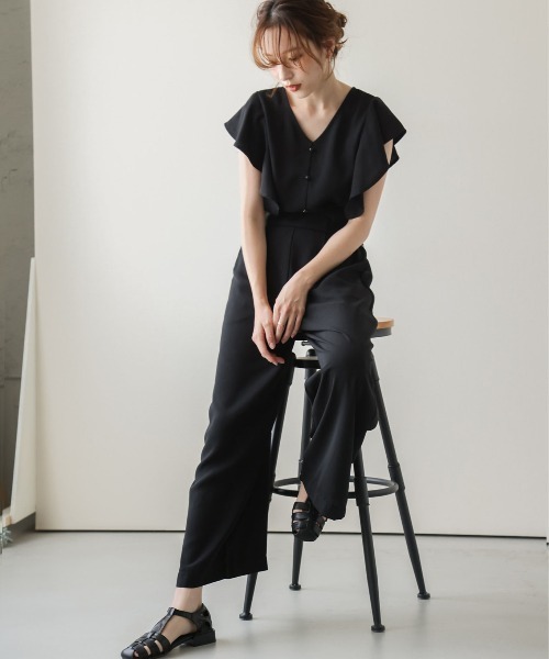 SUGAR BISKET（シュガービスケット）の「2wayトップスセットアップ（セットアップ・レディース・スモークピンク/グリーン系その他/サンドベージュ/マスタード/ブラック・M/L）」の11枚目の写真