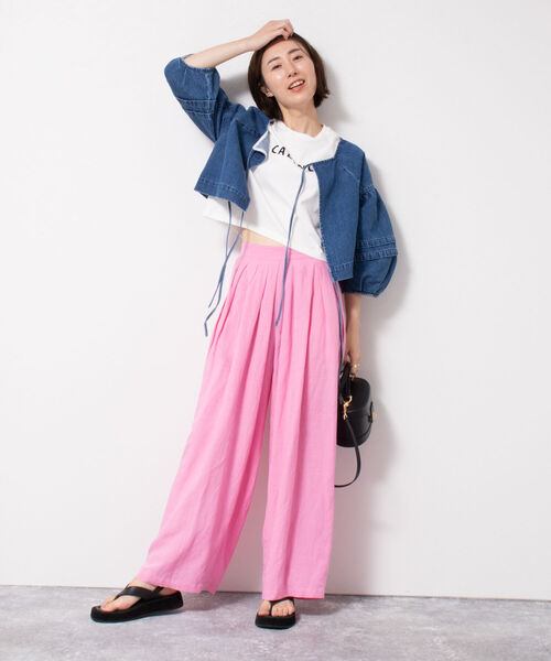 Rie Miller（リエミラー）の「前後2WAY袖ボリュームデニムブラウス（シャツ/ブラウス・レディース・ブラック/インディゴブルー・FREE）」の13枚目の写真