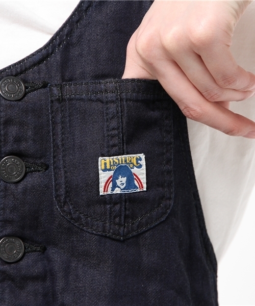 HYSTERIC GLAMOUR（ヒステリックグラマー）の「デニムオ-バーオール（サロペット/オーバーオール・レディース・インディゴブルー・MEDIUM/SMALL）」の11枚目の写真