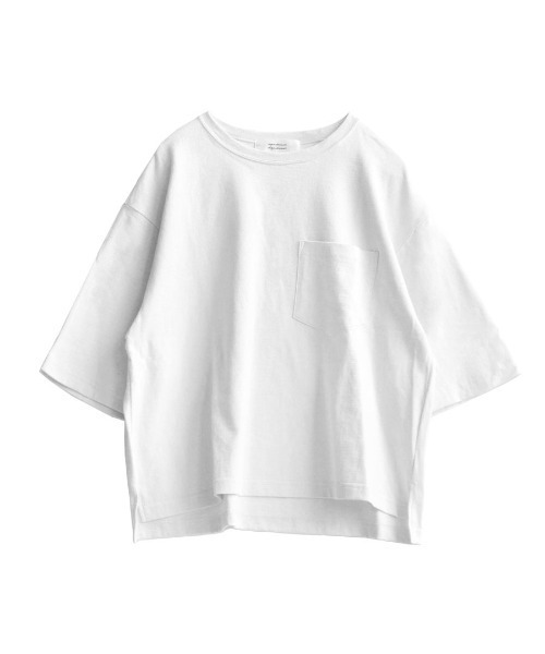 apartment department(アパートメントデパートメント)の「アメリカンドライ天竺 ワイドTシャツ(Tシャツ/カットソー・レディース・ネイビー/キナリ/カーキ/オフホワイト/杢グレー・M)」の13枚目の写真