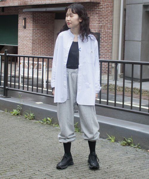 GEVACO（ゲバコ）の「＼好評につき再販開始／【GEVACO/ゲバコ】バンドカラーOX ロングスリーブシャツ（シャツ/ブラウス・メンズ・オフホワイト/グレー系その他/グレイッシュブルー・S/M/L）」の7枚目の写真