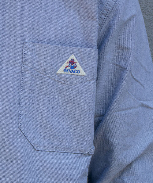 GEVACO（ゲバコ）の「＼好評につき再販開始／【GEVACO/ゲバコ】バンドカラーOX ロングスリーブシャツ（シャツ/ブラウス・メンズ・オフホワイト/グレー系その他/グレイッシュブルー・S/M/L）」の11枚目の写真