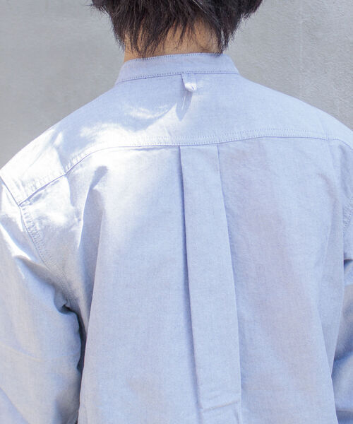 GEVACO（ゲバコ）の「＼好評につき再販開始／【GEVACO/ゲバコ】バンドカラーOX ロングスリーブシャツ（シャツ/ブラウス・メンズ・オフホワイト/グレー系その他/グレイッシュブルー・S/M/L）」の17枚目の写真