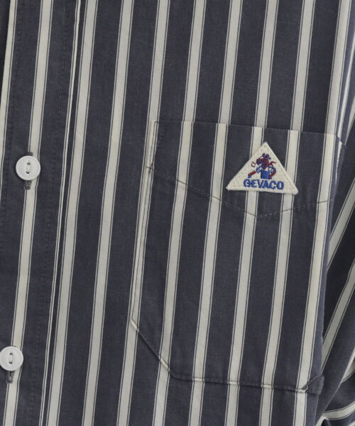 GEVACO（ゲバコ）の「【GEVACO/ゲバコ】ストライプレギュラーカラーロングスリーブ ワンピース（シャツワンピース・レディース・ブルー系その他/ブラック系その他・38）」の17枚目の写真