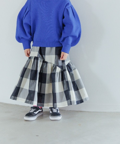 LOWRYS FARM（ローリーズファーム）の「メモリーティアードスカート　162998（スカート・キッズ・ブラック/ブラック系その他/レッド系その他・110cm/120cm/130cm/140cm/150cm）」の17枚目の写真