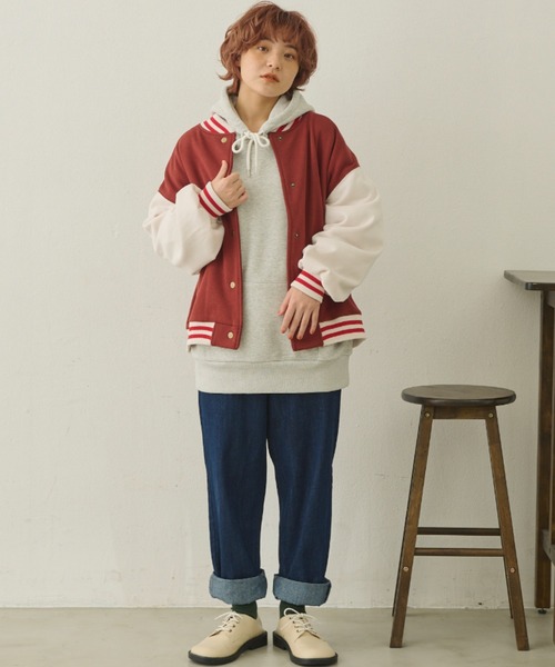 MERLOT（メルロー）の「裏起毛フーディ（パーカー・レディース・グレー/ブルー/グリーン・FREE）」の12枚目の写真