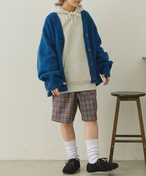MERLOT（メルロー）の「裏起毛フーディ（パーカー・レディース・グレー/ブルー/グリーン・FREE）」の13枚目の写真