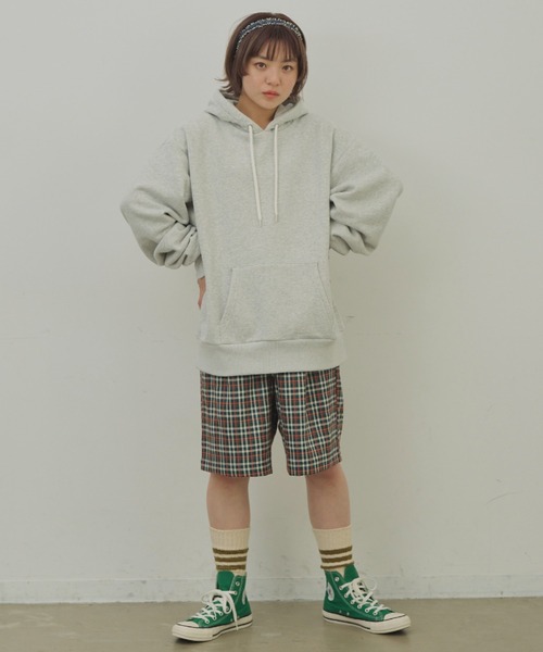 MERLOT（メルロー）の「裏起毛フーディ（パーカー・レディース・グレー/ブルー/グリーン・FREE）」の9枚目の写真