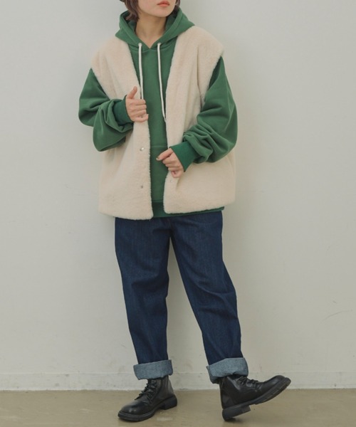 MERLOT（メルロー）の「裏起毛フーディ（パーカー・レディース・グレー/ブルー/グリーン・FREE）」の19枚目の写真