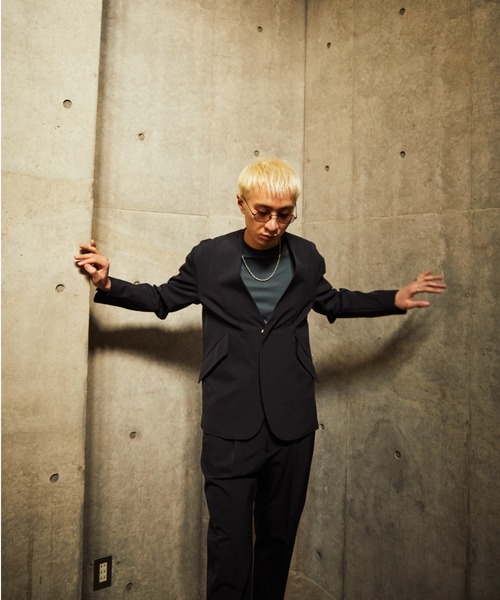 TAUPE(トープ)の「TAUPE/トープ/2WAYナイロンカーディガンジャケット(テーラードジャケット・メンズ・ブラック・2)」の10枚目の写真