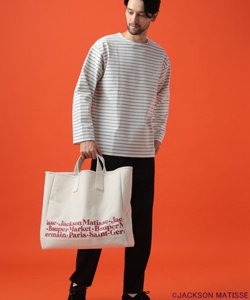 JACKSON MATISSE(ジャクソンマティス)の「【JACKSON MATISSE(ジャクソンマティス)×BAYFLOW】トートバッグ(トートバッグ・メンズ・クリアブルー/ナチュラル・FREE)」の5枚目の写真
