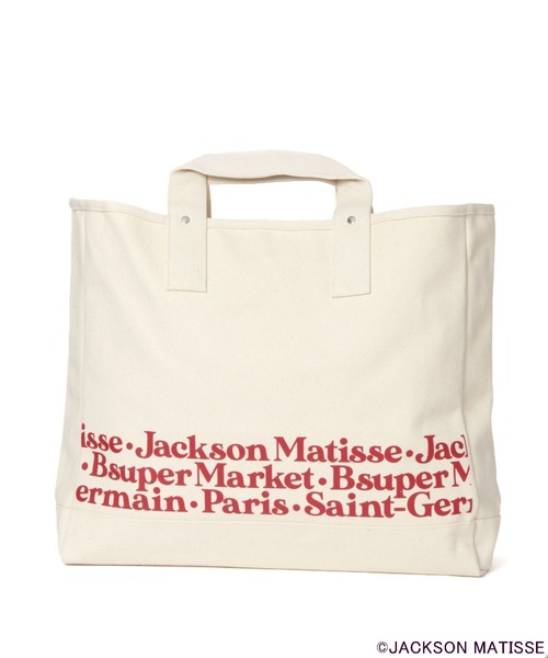 JACKSON MATISSE(ジャクソンマティス)の「【JACKSON MATISSE(ジャクソンマティス)×BAYFLOW】トートバッグ(トートバッグ・メンズ・クリアブルー/ナチュラル・FREE)」の3枚目の写真