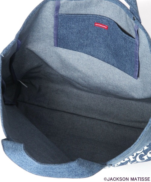 JACKSON MATISSE(ジャクソンマティス)の「【JACKSON MATISSE(ジャクソンマティス)×BAYFLOW】トートバッグ(トートバッグ・メンズ・クリアブルー/ナチュラル・FREE)」の4枚目の写真