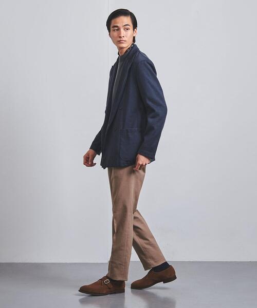 ゆった❗️ネイビーニットダブルジャケット　UNITED ARROWS L UNITED ARROWS（ユナイテッドアローズ）の「＜UNITED ARROWS＞ 4ボタン