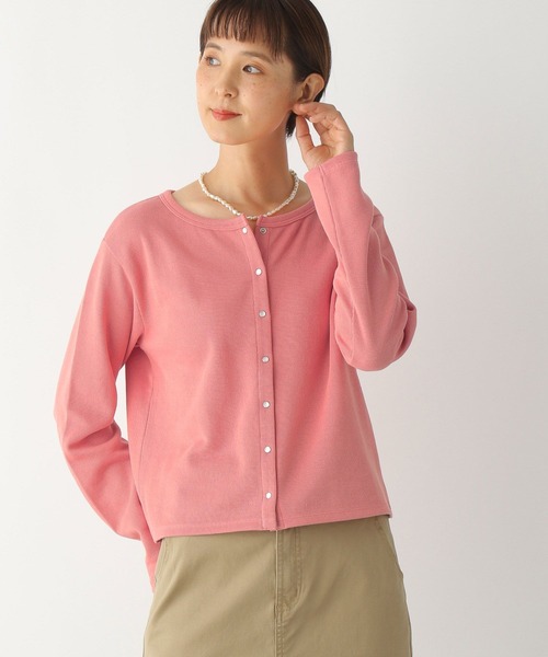 LEPSIM（レプシィム）の「スナップボタンショート丈プルオーバー　299523（カーディガン/ボレロ・レディース・ブラック/ピンク/グリーン・FREE）」の3枚目の写真