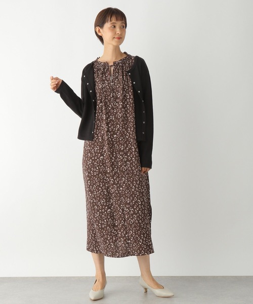 LEPSIM（レプシィム）の「スナップボタンショート丈プルオーバー　299523（カーディガン/ボレロ・レディース・ブラック/ピンク/グリーン・FREE）」の4枚目の写真