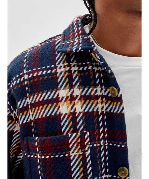 Guess（ゲス）の「GUESS Originals Shirt Jacket（その他アウター・メンズ・ネイビー・SMALL/MEDIUM/LARGE/X-LARGE）」の4枚目の写真