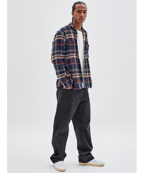 Guess（ゲス）の「GUESS Originals Shirt Jacket（その他アウター・メンズ・ネイビー・SMALL/MEDIUM/LARGE/X-LARGE）」の5枚目の写真