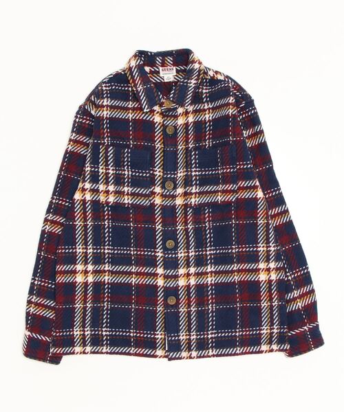 Guess（ゲス）の「GUESS Originals Shirt Jacket（その他アウター・メンズ・ネイビー・SMALL/MEDIUM/LARGE/X-LARGE）」の6枚目の写真