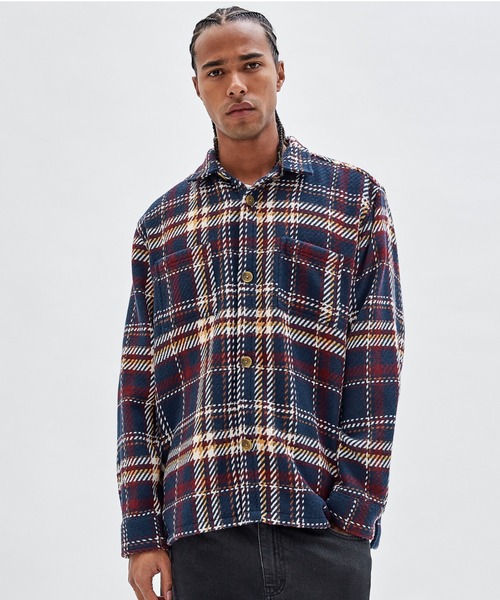 Guess（ゲス）の「GUESS Originals Shirt Jacket（その他アウター・メンズ・ネイビー・SMALL/MEDIUM/LARGE/X-LARGE）」の10枚目の写真